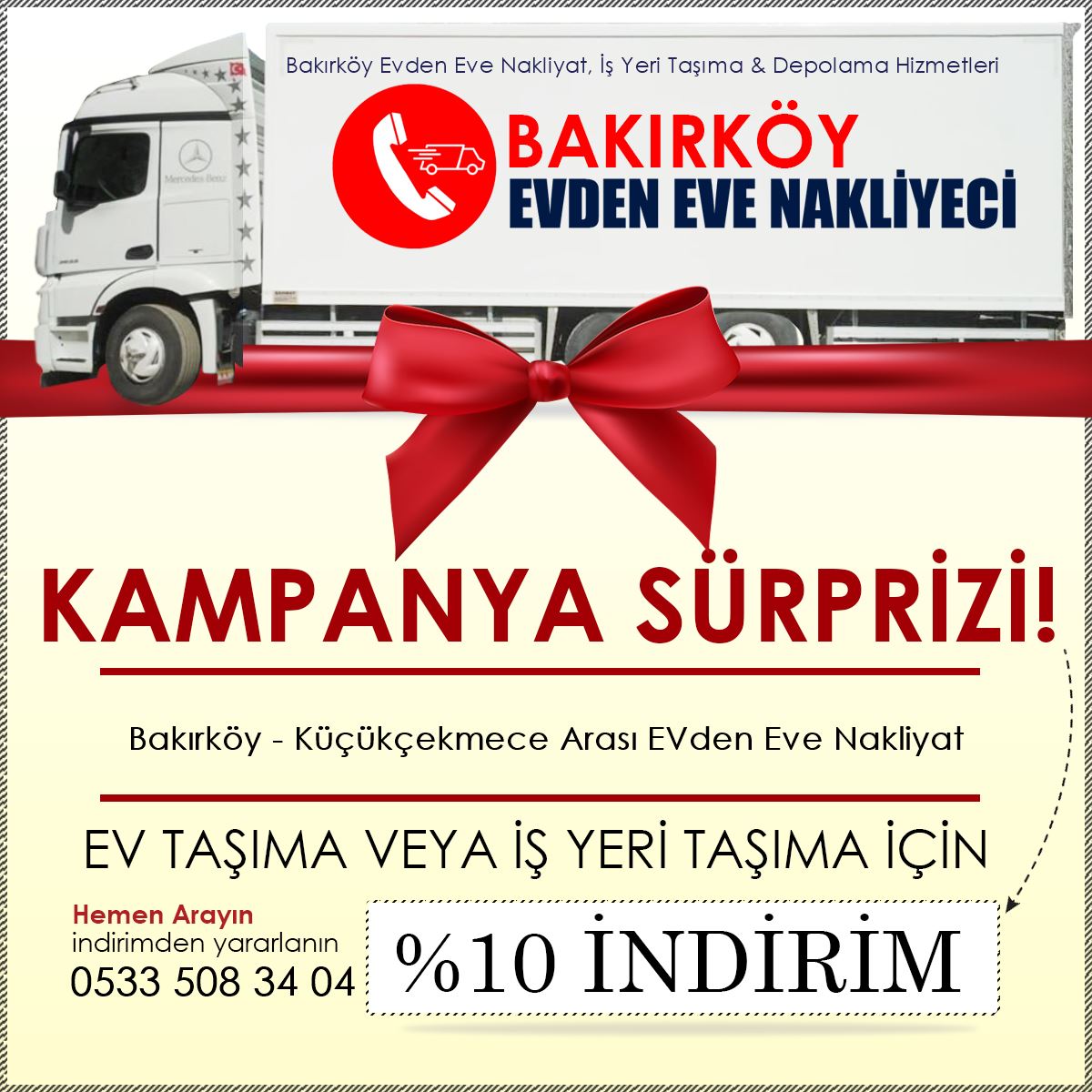 Bakırköy - Küçükçekmece Arası EVden Eve Nakliyat